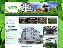 Tablet Screenshot of countrylodgeresort.com